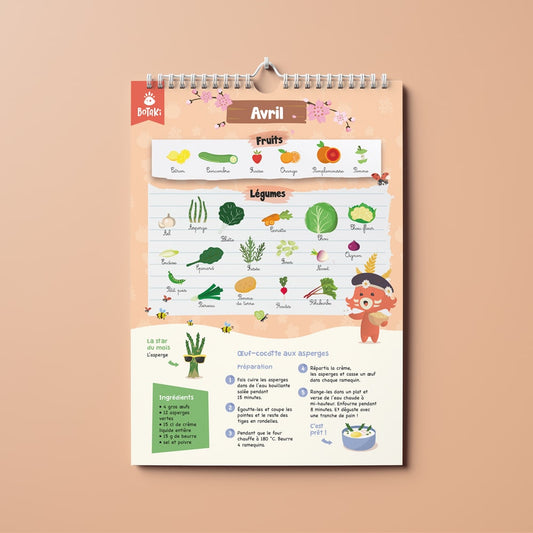 Calendrier interactif des fruits et légumes de saison