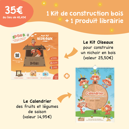 Les Packs 35€ | 1 Kit de construction + 1 Produit librairie au choix